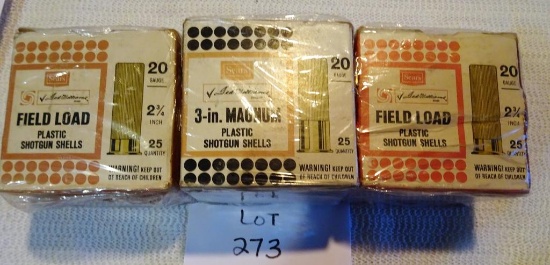 Sears 20 ga 2-2 3/4", 3" All Full Boxes