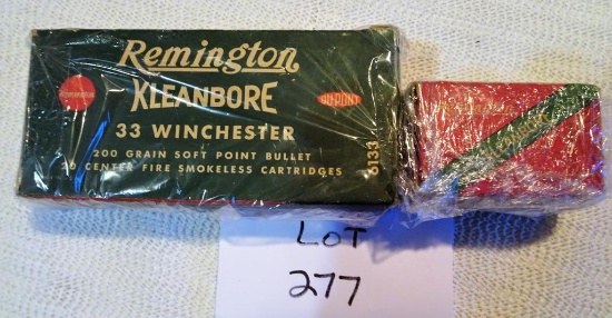 Remington 33 Winchester (Partial) & Remington 22 Hornet (Full)