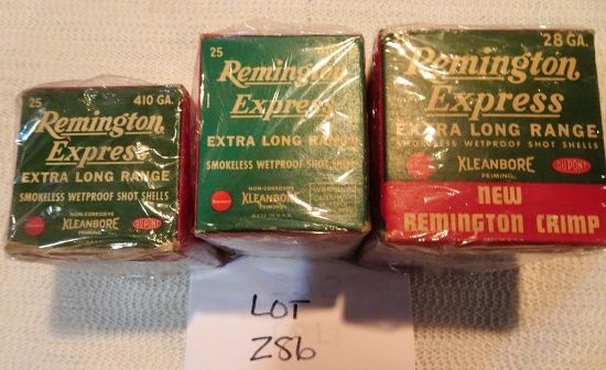 Remington 410 ga 2 1/5", 410 ga 3", & 28 ga All Full Boxes