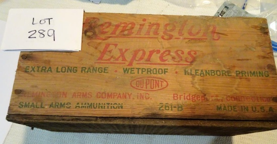 Remington Expess 410 ga Wooden Ammo Box