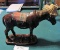 Brown Red Clay Donkey Figurine