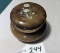 Round Brown Trinket Box