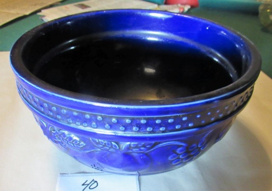 Cobalt Blue Crock Bowl