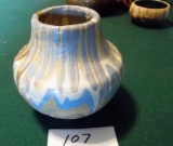 Multi Colored Indian Pottery Vessel