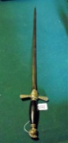 Military Sword w/Silver handle