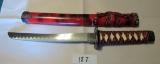 Set of 3 Samurai Sword/Red Sheaths
