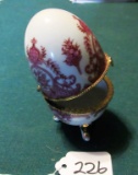 Porcelain Egg Trinket Box