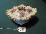 Floral and Gilded Candy Dish