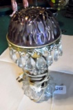 Purple Glass Teardrop Lamp