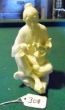 Ceramic Oriental Gardener Figurine