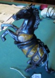 Bronze Rearing Horse Lamp