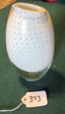 White Lead Glass Vase