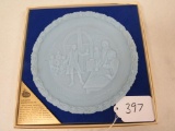 Sky blue collector plate 