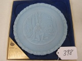 Sky blue collector plate 