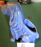 Blue Collie Ceramic Planter