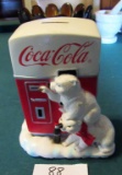 Coca-Cola Pop Machine & Coke Bear Bank