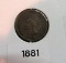 1881 Indian Head Penny