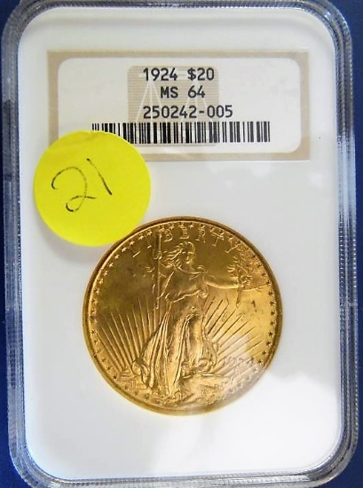1924 $20 Gold Piece