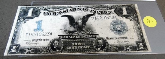1899 One dollar silver certificate Eagle large note