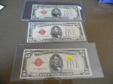 1928E, 1928F, 1928F Five dollar notes