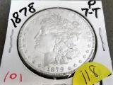 1878 7/8 TF Morgan dollar