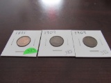 1895, 1909, 1909 Indian Head Cents