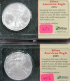 2-2005  Silver American Eagles