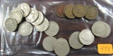8 V Nickels, 6 Indianhead Cents, 9 Buffalo Nickels