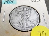 1935 Walking liberty half