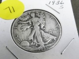 1936 S Walking liberty half