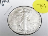 1941 D Walking liberty half