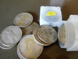 10 Peace dollars mixed dates