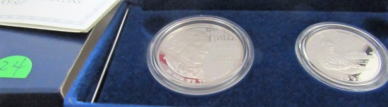 1993 Silver Proof Bill of Rights 2 Coin Set