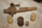 Group of Antique Wood Items-spice shakers, mini cups, whiskey spigot