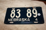 Antique License Plate