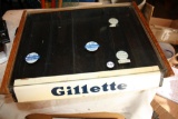 Rare Gillette Razors and Blades Store Top Display Case