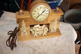 Antique Mantle Clock, United Fire Place, Model 419