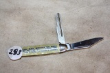 Antique Imperial Folding Knife w/GM Key advert. Omaha, NE J. Klich