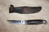 Vintage Schrade-Walden Hunting Knife/Sheath, NY, USA #147