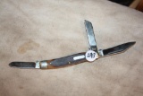 Vintage Schrade 3 Blade Folding Knife, USA 80T