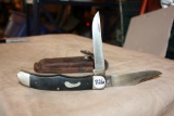 Antique Frontier Folding Knife, Large Hunter no. 4624