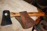 Rare Collins Hatchet w/Leather Sheath