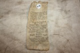 Rare Antique En-Ar-Co Nat. Motor Oil Bag