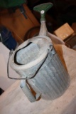 Vintage Galvanized Watering Can w/Flaring Rose Nozzle