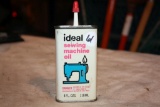 Vintage Ideal Sewing Machine Oil Tin