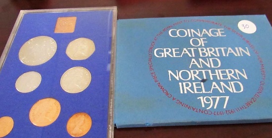 the coinage of Great Britain & Northern Ireland proof set dated 1977