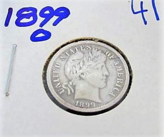 1899-o Semi Key Date Barber Dime