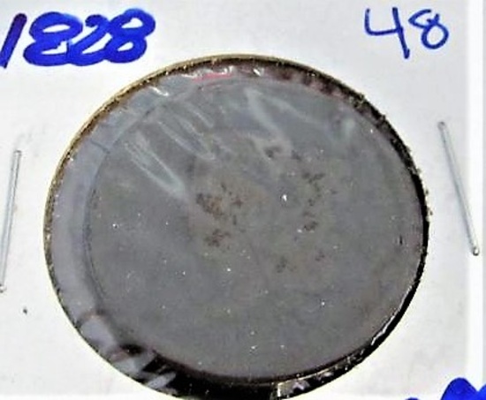 1828 matron head large cent