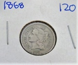 1868 three cent nickel