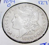 high grade 1894-o morgan silver dollar